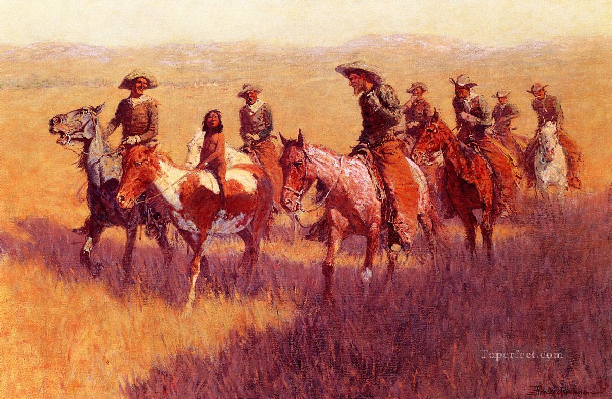 An Assault on His Dignity Old American West Frederic Remington Oil Paintings